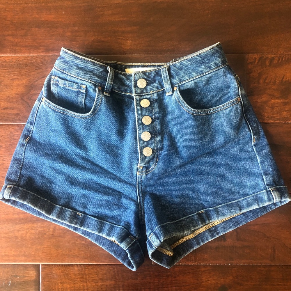 PACSUN button up mom shorts